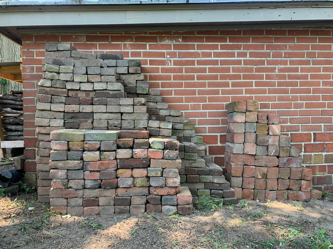 piles of brick