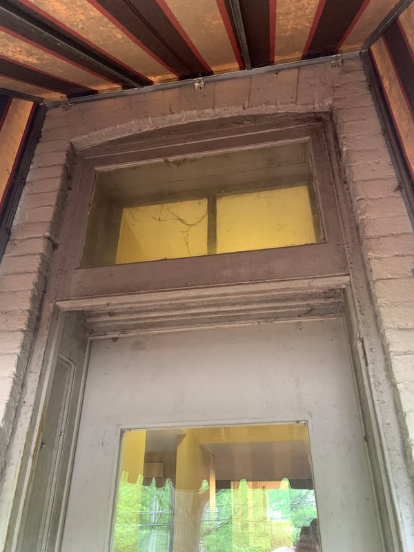 Door and transom window