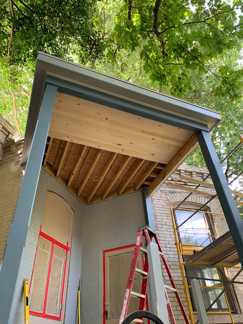 wood porch construction