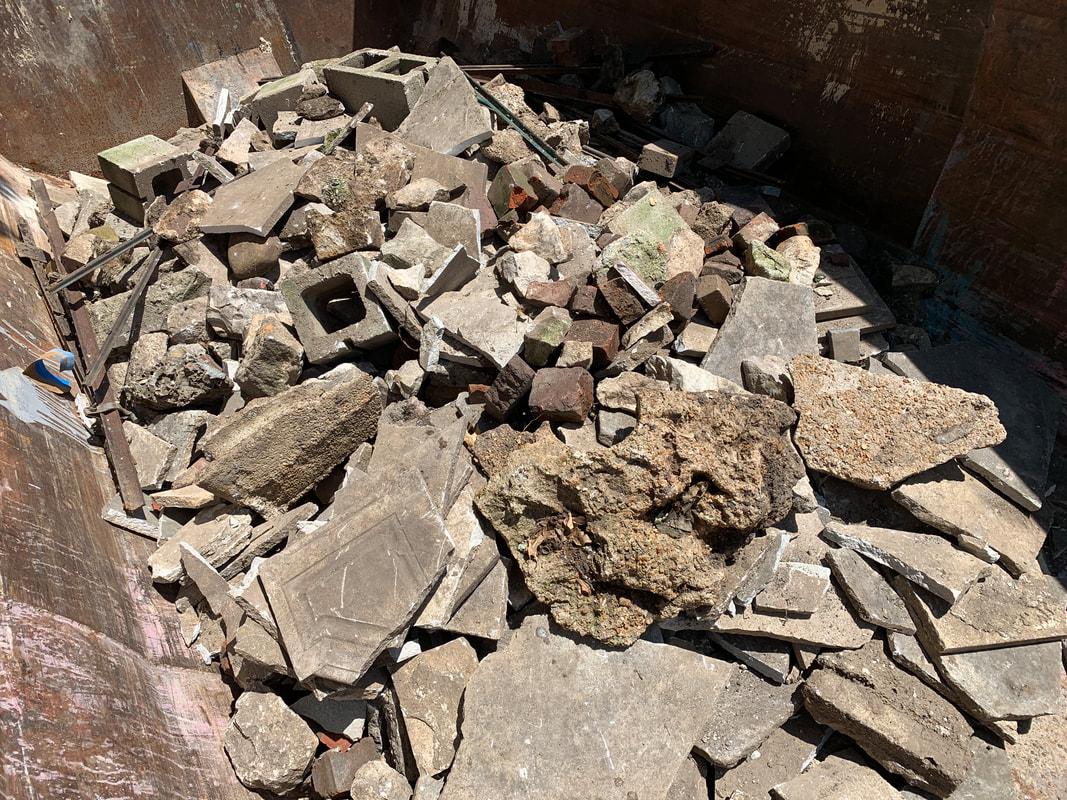 Stone and masonry debris